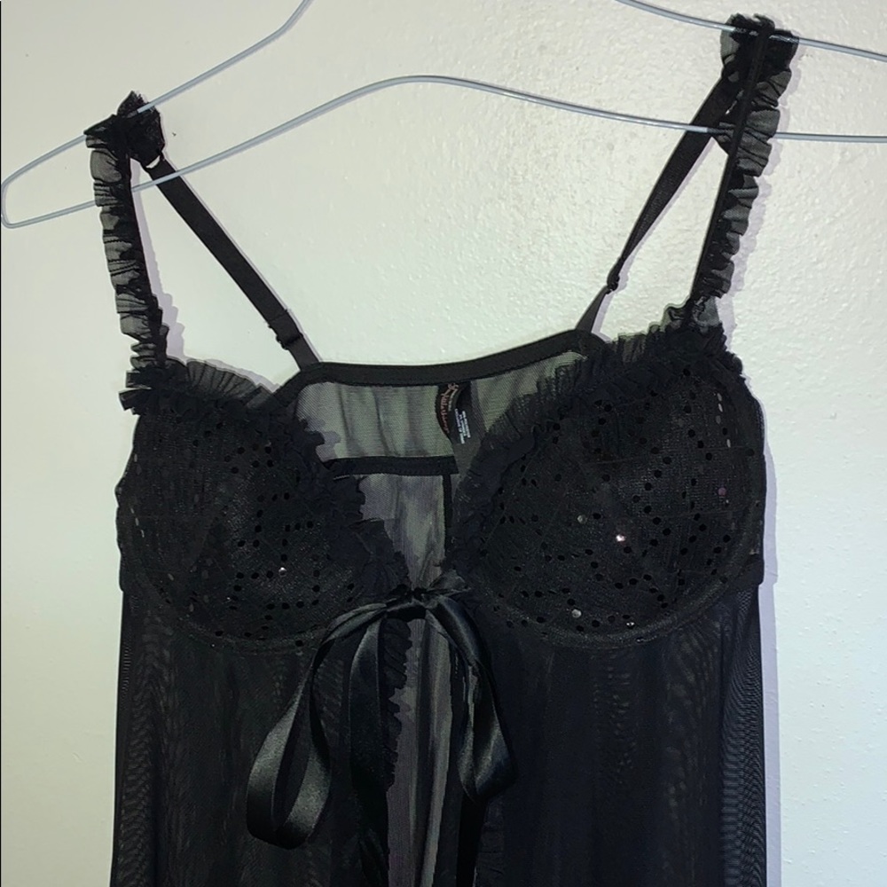 Sexy Black Victoria’s Secret Negligee/ Lingerie